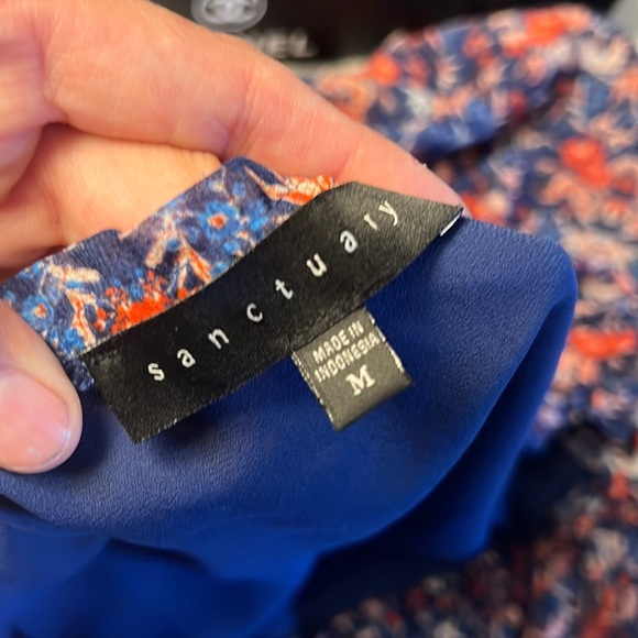 🎉1 hour sale. Sanctuary, Chantel boho off-shoulder, medium top, Anthropologie - Picture 4 of 12